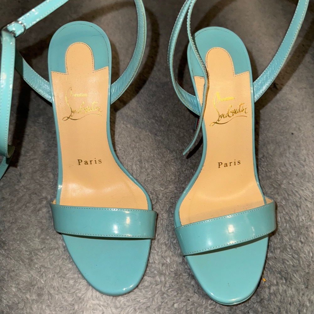 Christian louboutin sandals 100mm